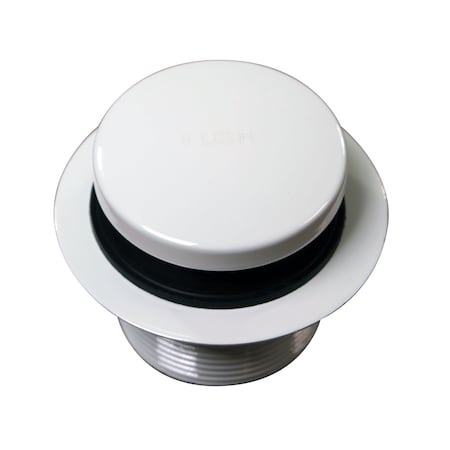 Westbrass Tip Toe 1-1/2" NPSM Coarse Thread Bath Drain in Powdercoated White D3322-50